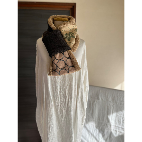 マフラータイプ】forest wing・tambourineのネックウォーマー ミナ