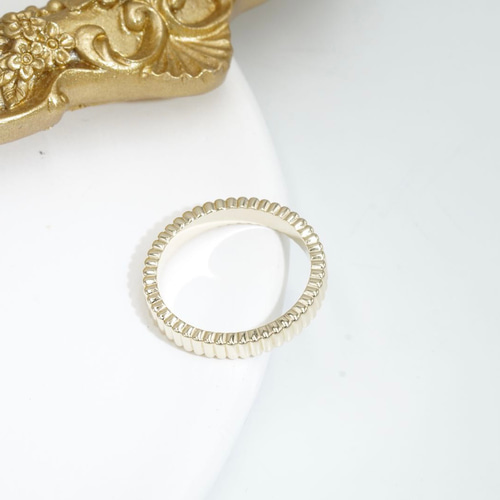 グログランギザギザリングC0117 (4週間発送） 指輪・リング 武田源之助