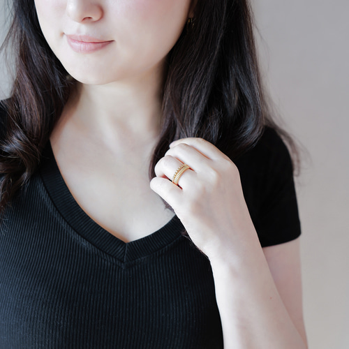 グログランギザギザリングC0117 (4週間発送） 指輪・リング 武田源之助