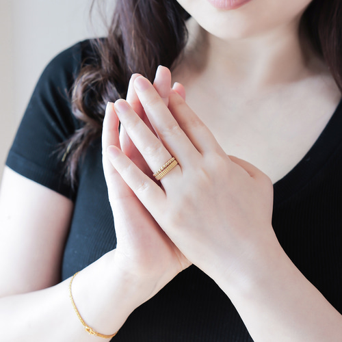 グログランギザギザリングC0117 (4週間発送） 指輪・リング 武田源之助