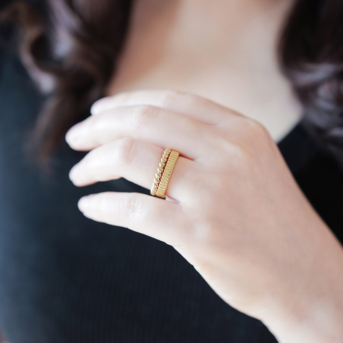 グログランギザギザリングC0117 (4週間発送） 指輪・リング 武田源之助