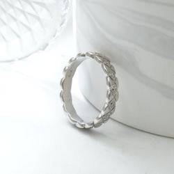 ふくれ織りダイヤ型リング R1128（4週間発送） 11枚目の画像