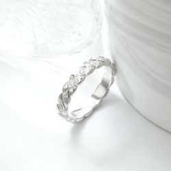 ふくれ織りダイヤ型リング R1128（4週間発送） 9枚目の画像