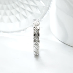 ふくれ織りダイヤ型リング R1128（4週間発送） 10枚目の画像