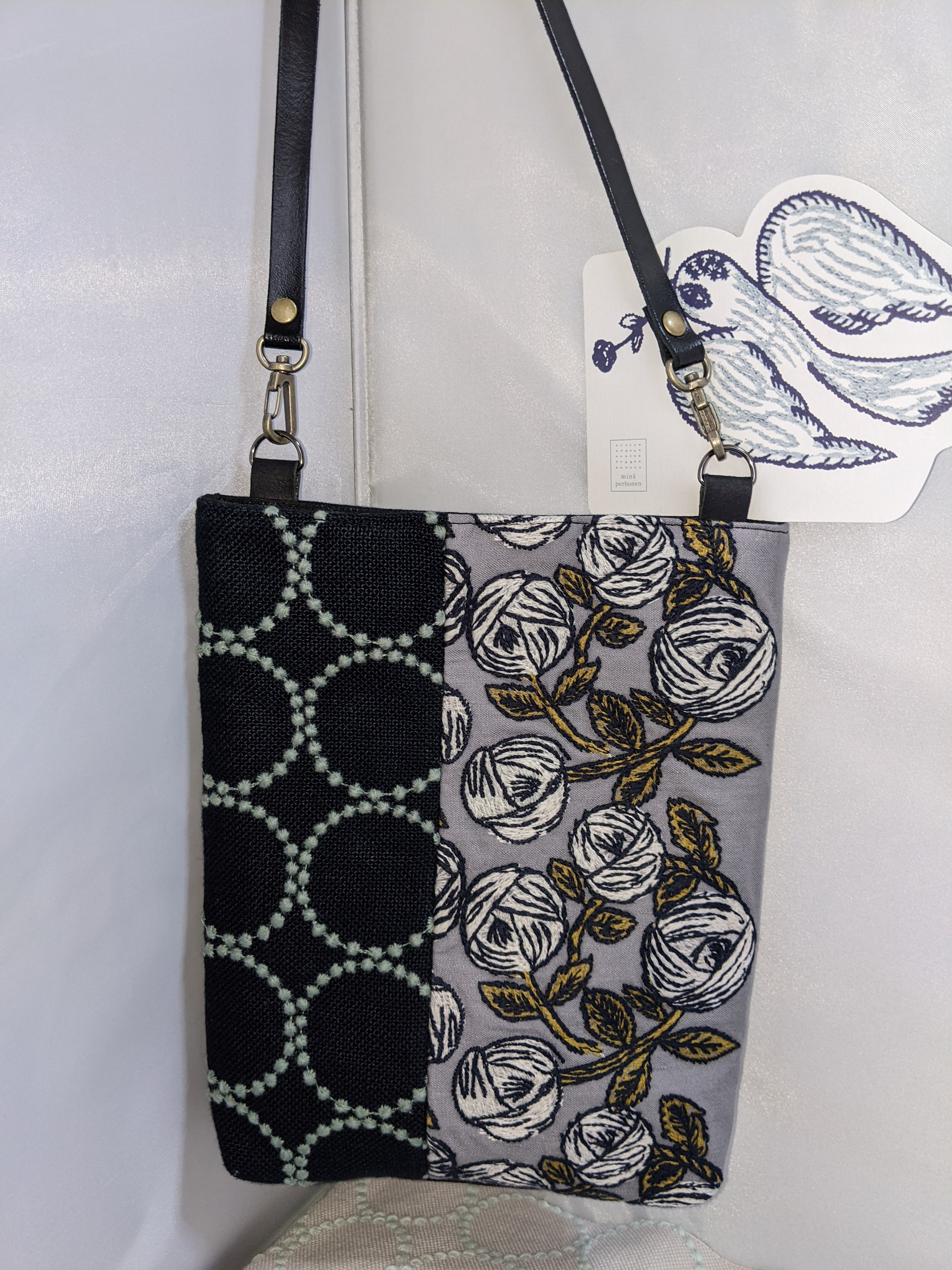 ミナペルホネン【rosy/gray＆tambourime】ローズ＆タンバリン【受注製作】