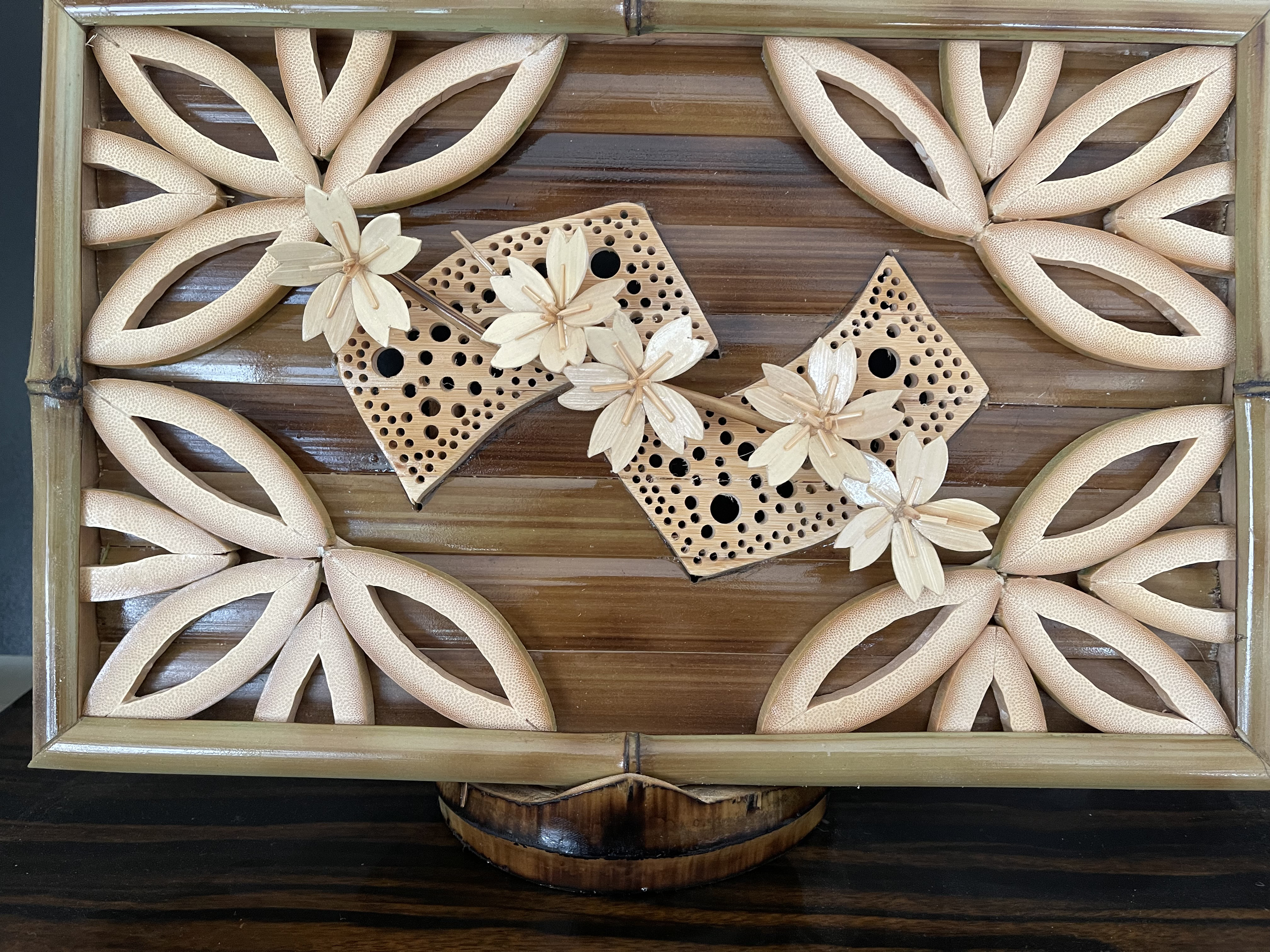 竹細工　舞竹花