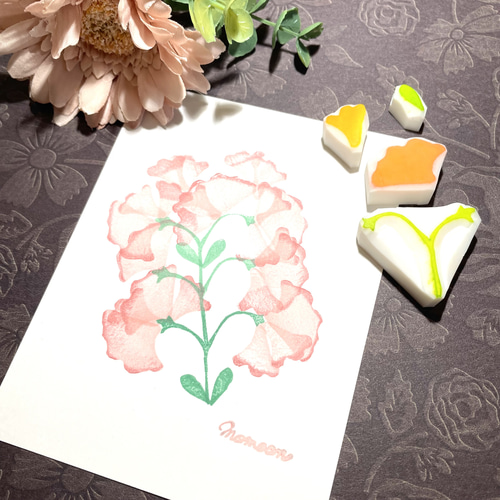 スイートピーはんこ 1月の誕生花 はんこ・スタンプ ももあん 通販