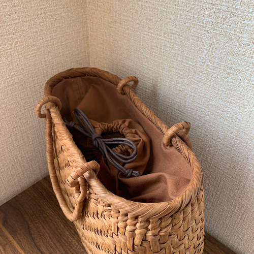 山葡萄 山葡萄かごバッグ 手作り 籠バッグ 網代編み 定番
