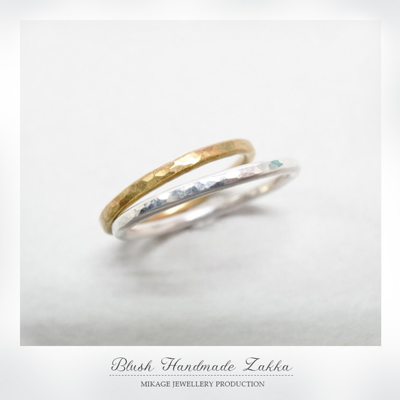 〚 set 〛sv925 minimalist 1.5 stacking rings 5枚目の画像