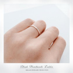 〚 set 〛sv925 minimalist 1.5 stacking rings 6枚目の画像