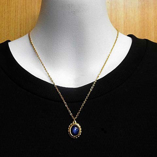 天然石 スターサファイアネックレス(ペンダント) 230908232 ネックレス  