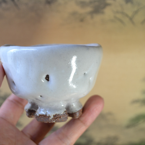 再入荷】鬼萩割高台 ぐい呑み コレクション ＊酒器 ☆萩焼 ギフト