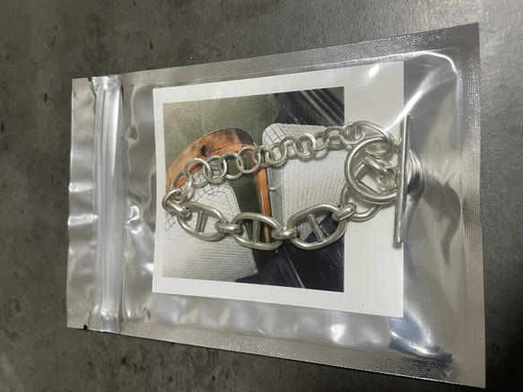 silver950 anchor chain bracelet 8枚目の画像