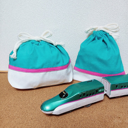 57MAY様両面巾着5点 E5系新幹線はやぶさ☆モチーフ巾着セット 巾着袋 NiKO.SMiLE. 通販