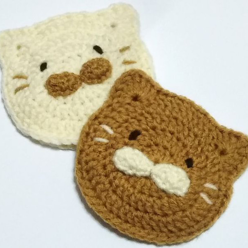 アクリルたわし（ミトン） パペット☆ねこC（2個セット） その他