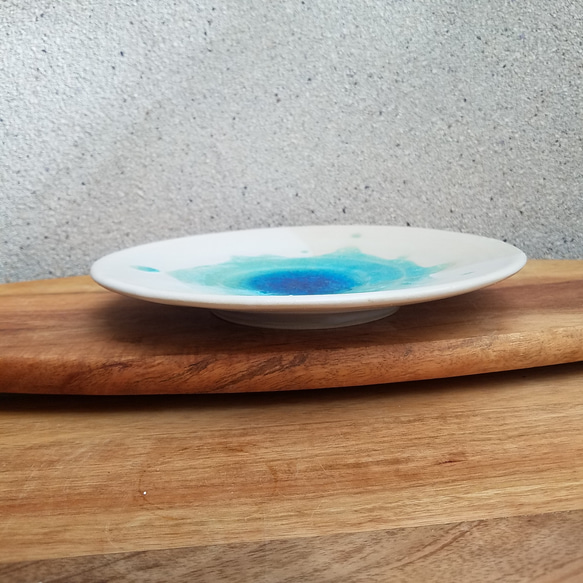 大皿 【涌き出る青い泉】 和菓子の盛り皿　海の皿 3枚目の画像