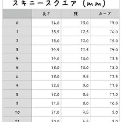 計測用ネイルチップ　3種類 5枚目の画像