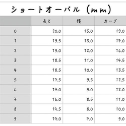 計測用ネイルチップ　3種類 6枚目の画像