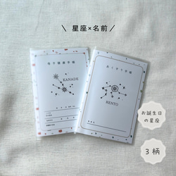 ソフトカバー付き】星座☆母子手帳カバー お薬手帳カバー 母子手帳