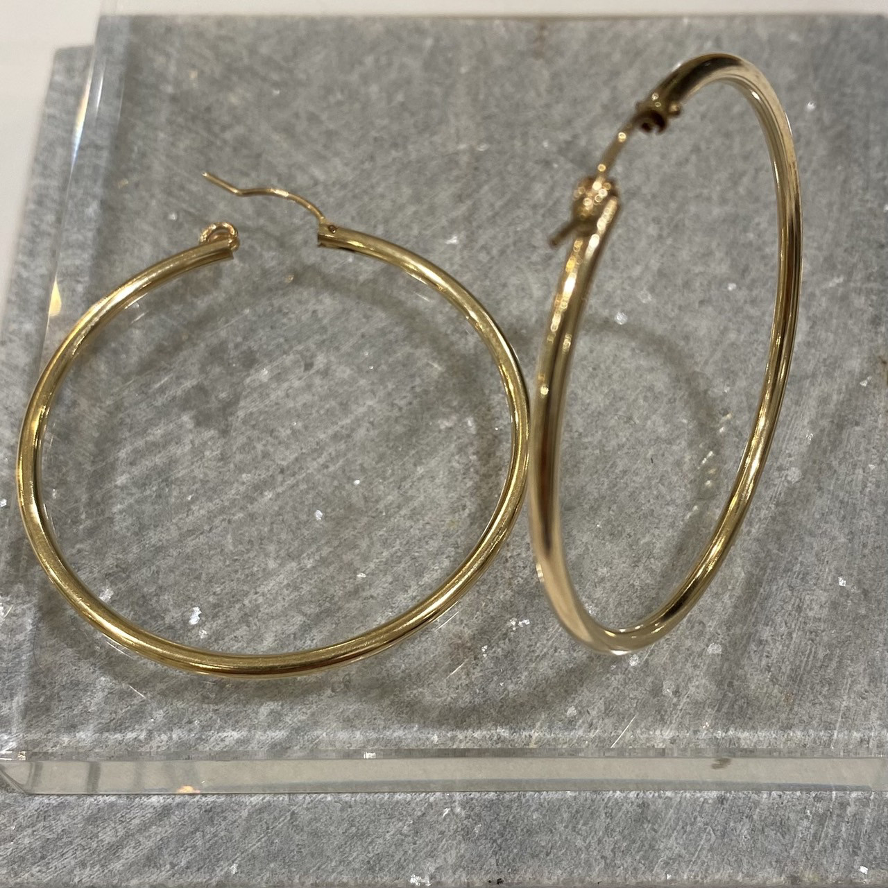 【14K GOLD FILLED】P114-5 2mmX50mm HOOP フープ ピアス 14KGF