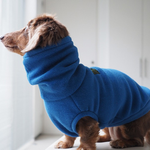犬服 スタイリッシュなダックスちゃんのハイネックタンクトップ