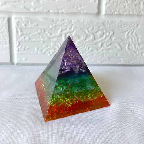 オルゴナイト 六芒星 虹色 6㎝ その他インテリア雑貨 しあわせ家 陽子