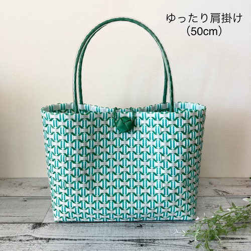 プラかごバッグ A4対応 LLサイズ グリーン プラカゴ プラカゴバッグ pp