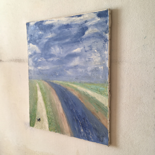 お散歩」 現代アート 絵画 原画 油絵 抽象画 風景画 インテリア 絵画