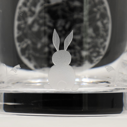 ロックグラス・グラス 月うさぎの伝説2 満月とうさぎ グラス enSo