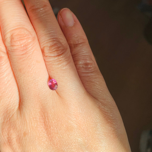 天然 パパラチアサファイア 非加熱 0.75ct ルース 宝石 その他