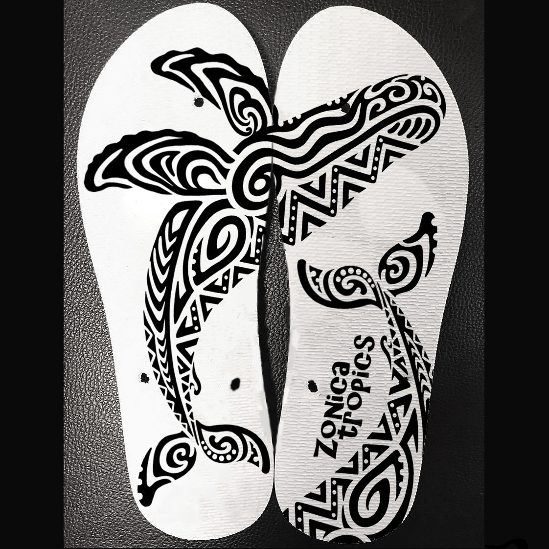 島ぞうりアート【Humpback whale】ザトウクジラ 名入れオプション有り  