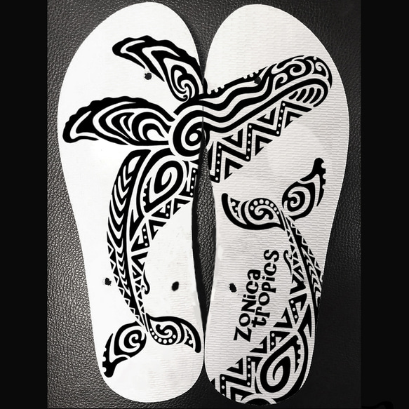 島ぞうりアート【Humpback whale】ザトウクジラ 名入れオプション有り