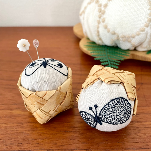 白樺とミナペルホネンのピンクッション その他インテリア雑貨 Aurinko