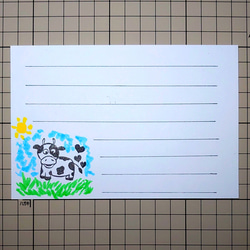 消しゴムはんこ「牛さん②」 はんこ・スタンプ smile stamp 通販