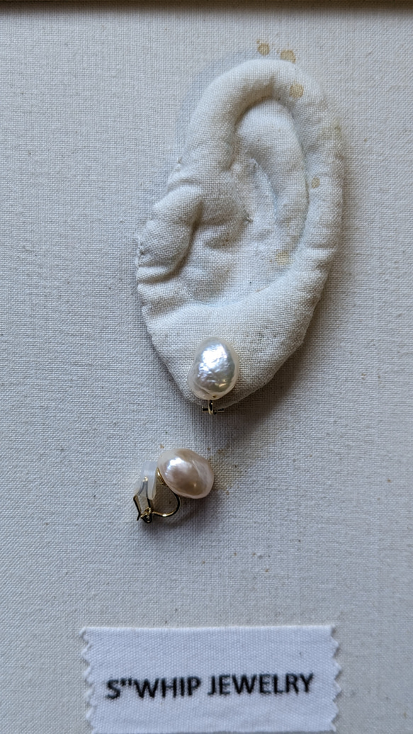 「ＲＥＮＫＡ」baroque pearl , earrings 4枚目の画像