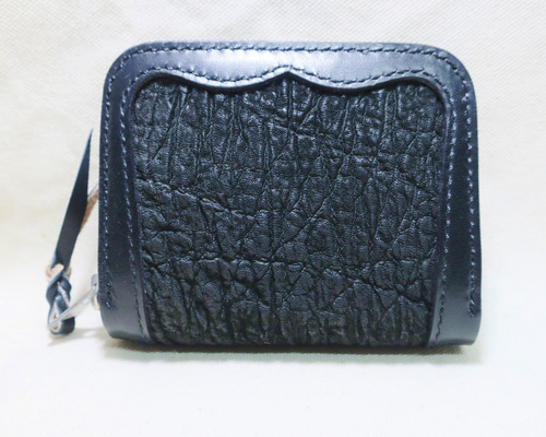 コインケース ゾウ革 サドルレザー 小銭入れ 革財布 レザークラフト