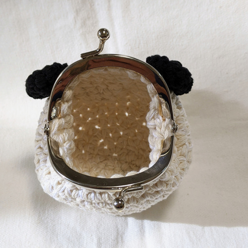 お 手頃 価格ハンドメイド・手芸 - リスザルのあみぐるみがま口