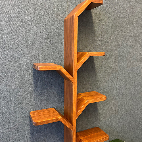 【送料無料】 ウォールシェルフ スリム ツリー パイン オーク 送料無料】 ウォールシェルフ スリム ツリー パイン オーク