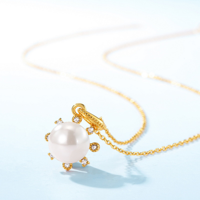 ＜受注制作＞パールネックレス　真珠　ペンダント　N073