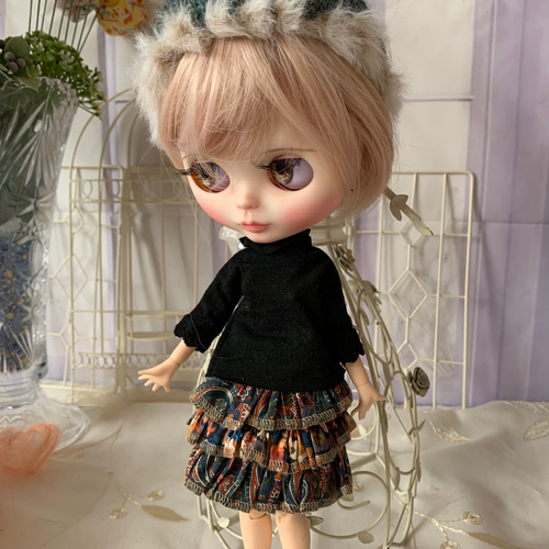 ♡ ミディブライスアウトフィットジャンパースカートブラウスセット