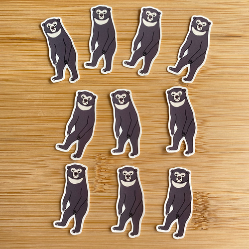 まれーぐま マレーグマさん。AN12 シール・ステッカー 2216studio 通販 15228900