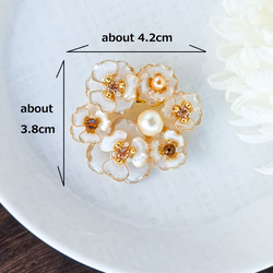 anemone * モノトーン Gold Flowers コットンパール 7枚目の画像
