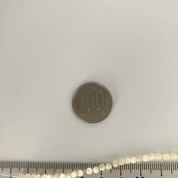 ３点以上送料無料：マザーオブパール：3ミリ：円形ビーズ：一連約１１０個 4枚目の画像