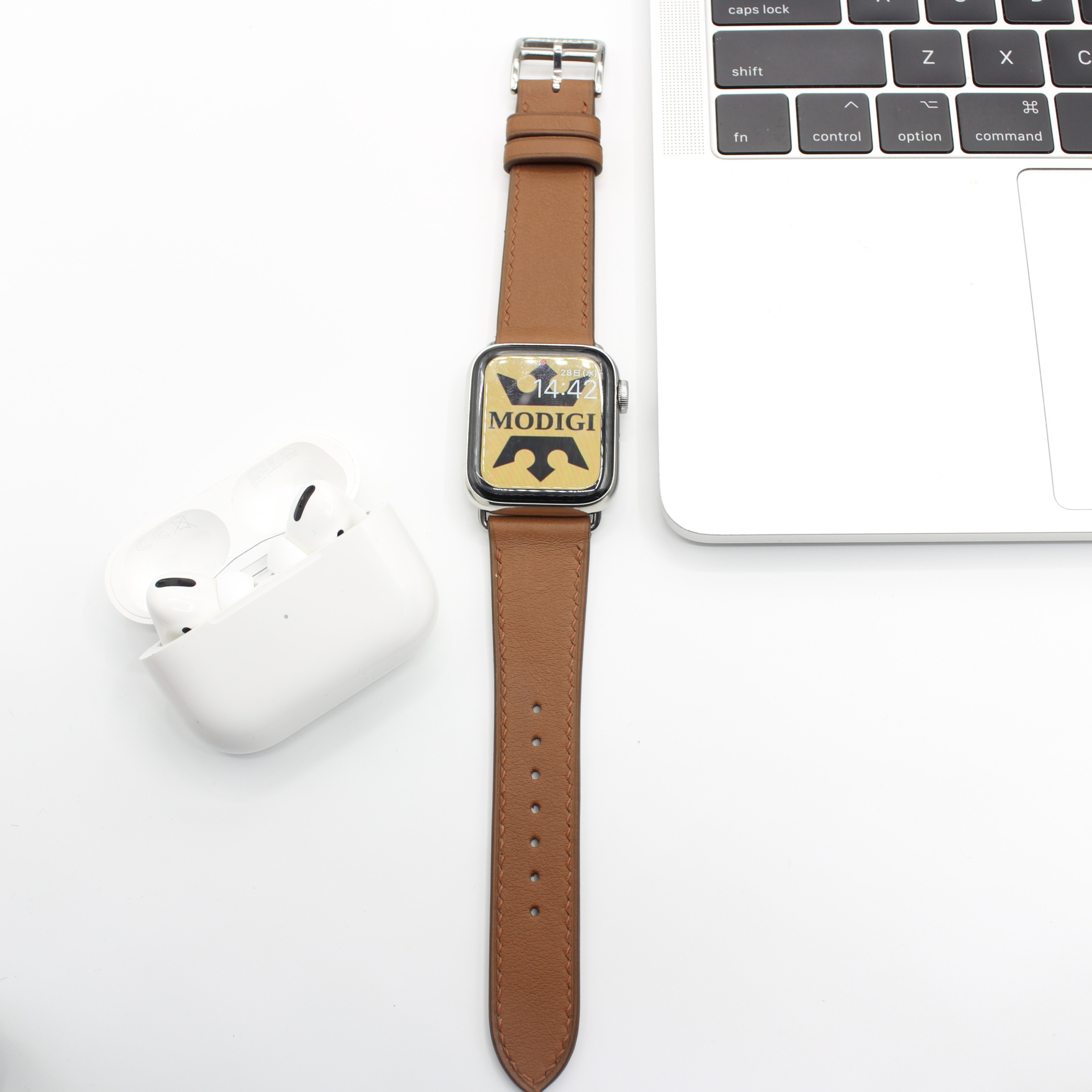 MODIGI Apple Watch 4 5 6 本革バンド 40 41 Apple Watch レザー