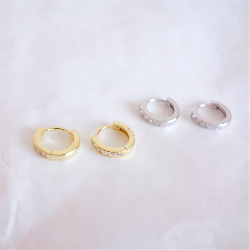 新作 シンプル 18K 高品質 繊細 大人女子 CZダイヤ 人気