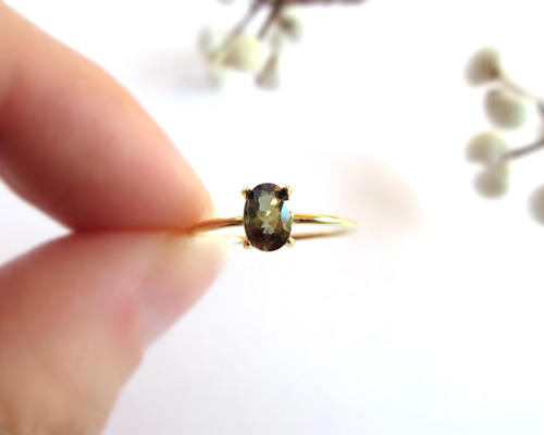 14k ゴールドリング　アンダリュサイト 楽天市場】アンダリュサイト 4.0×6.0サイズ × ダイヤモンド