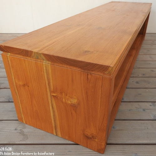 チーク無垢材 テレビ台150cm LmwNA TVボード AVラック AV収納 木製家具