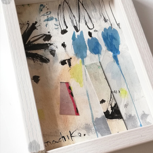 水彩原画額絵》・コラージュ・インテリア 絵画 Matiere 通販 15230723