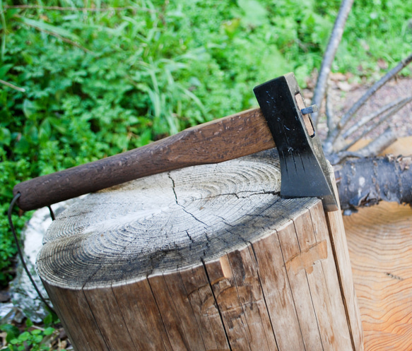 Akinosaku Tosa Forged Wood Splitting Axe 小斧頭 300g (sorok-005) 第1張的照片