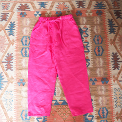 フレンチリネン　　ピンクカラー　リラックスパンツ　　メンズパンツ 10枚目の画像